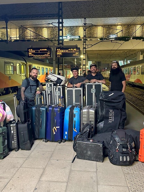 On tour. Photo © Alex Henry Foster Band